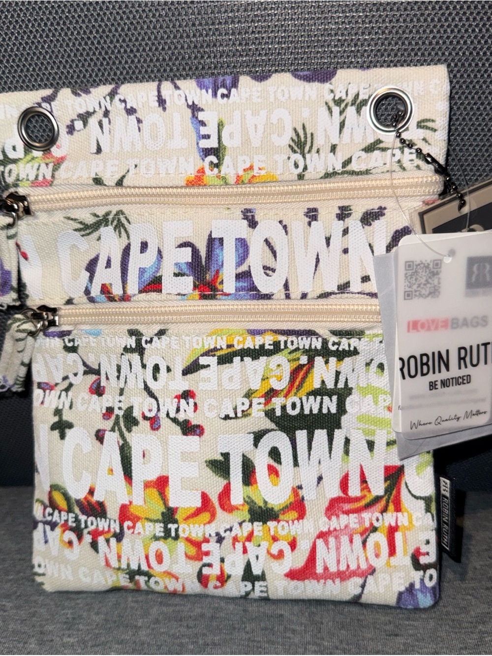 Robin Ruth Multicolor 'Cape Town' Floral Canvas Crossbody